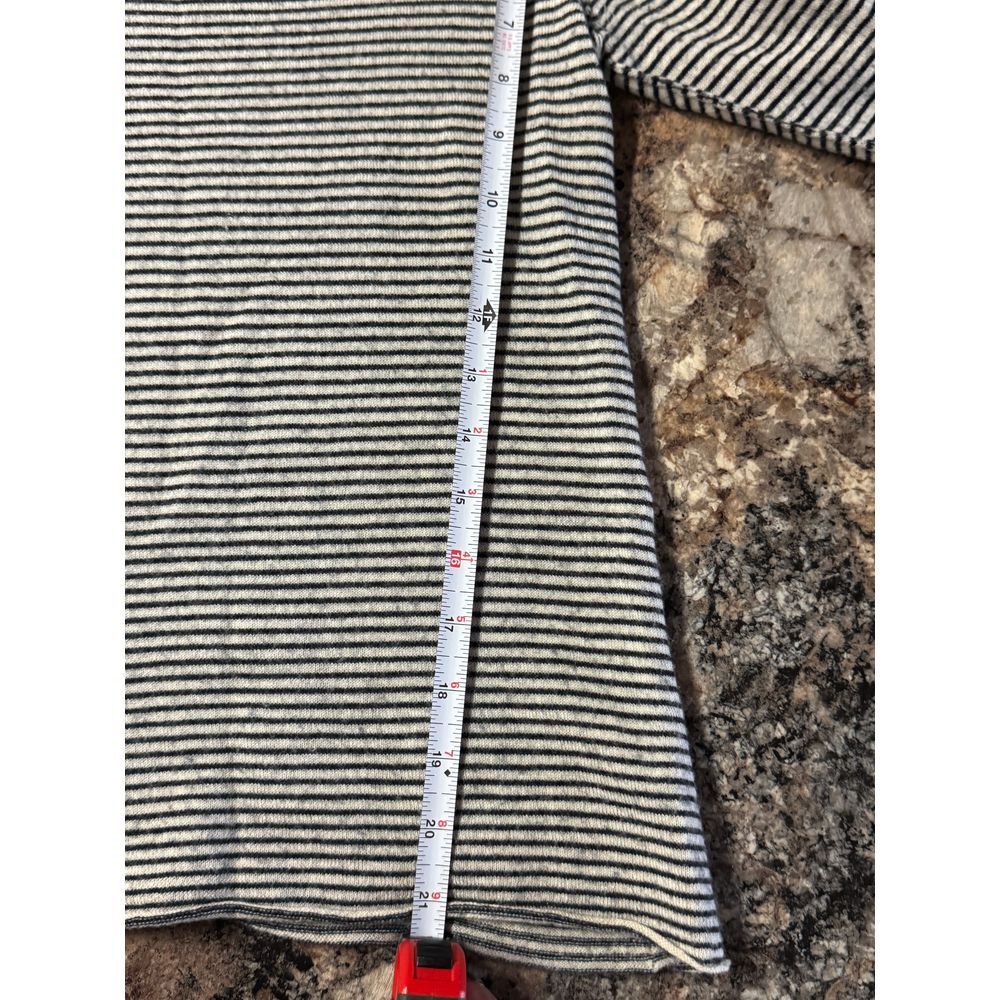 Rebecca Taylor Embellished‎ Merino Wool Striped Sweater top Sz small /r1 - Picture 4 of 7